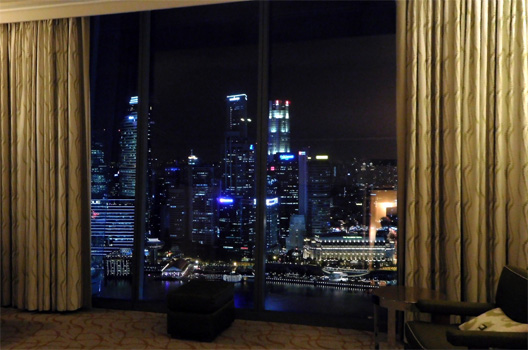 Blick aus unserer Suite im 50. Stock.