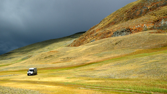 Gewitterstimmung im Altai.