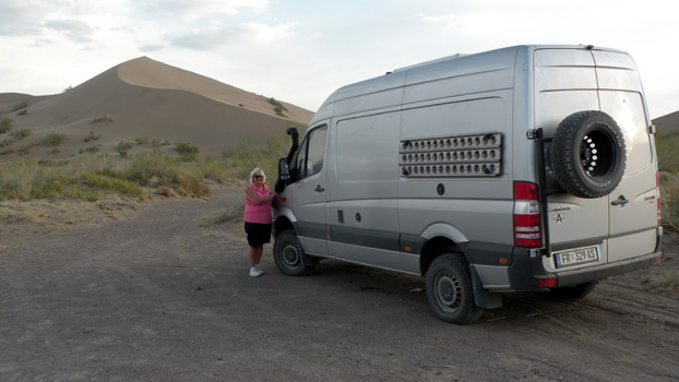 Bei der Singenden D�ne in Kasachstan.