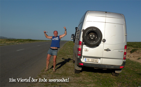 Ein Viertel der Erde umrundet!