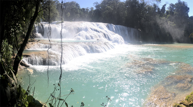 Wasserfall Agua Azul.