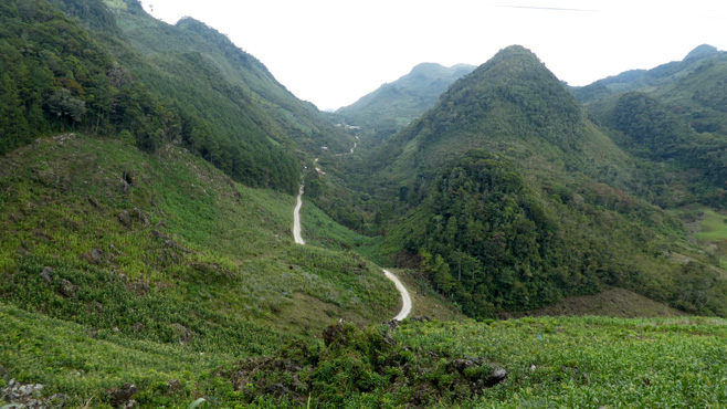 Berglandschaft in Guatemala.