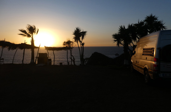 Camping mit toller Aussicht.