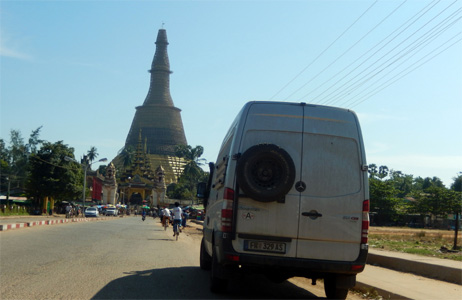 Tempel in Burma.