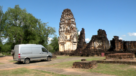 Tempelruine, Thailand.